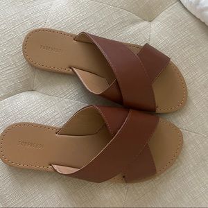 Brown crossed slides